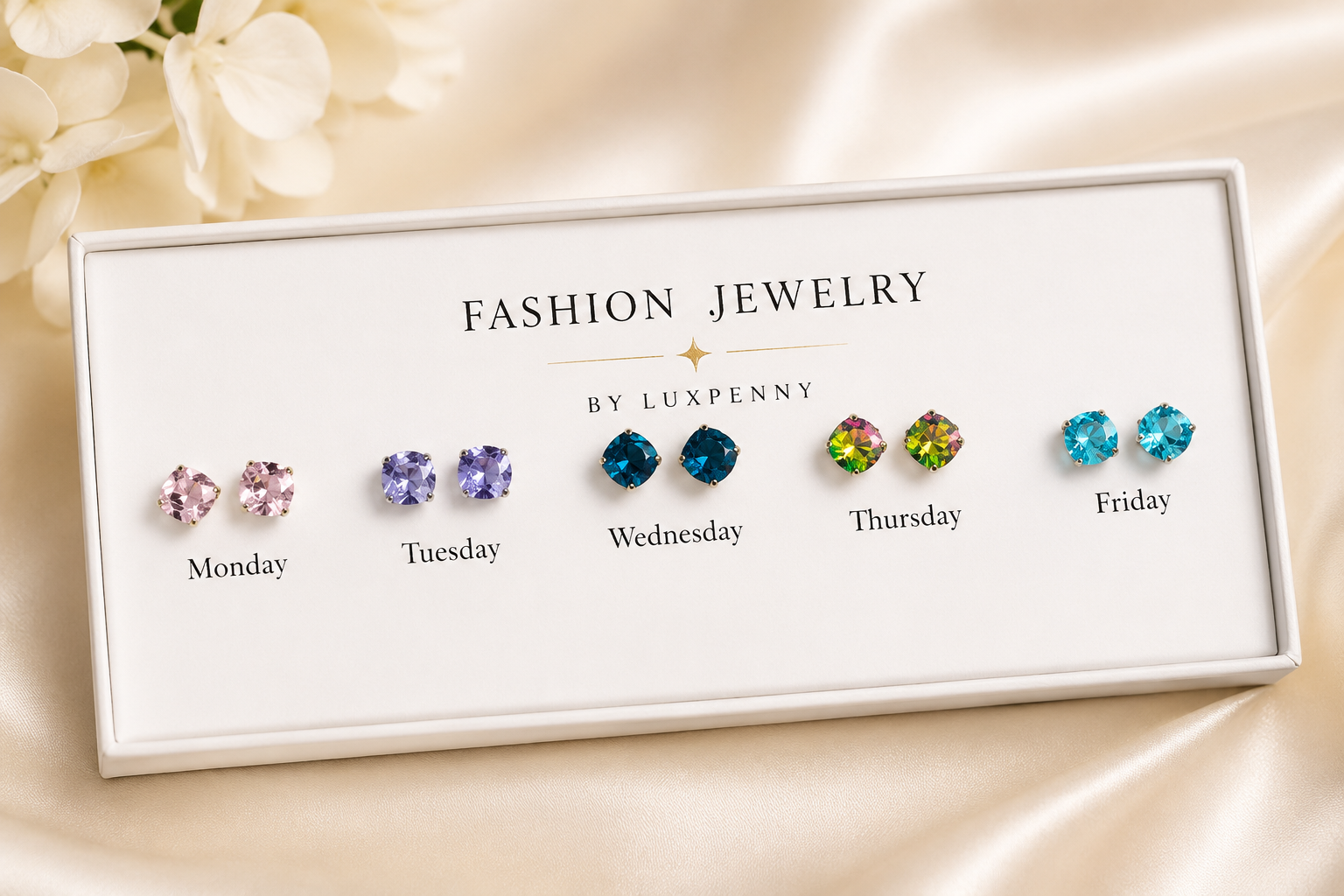 Ocean Glow Stud Set
