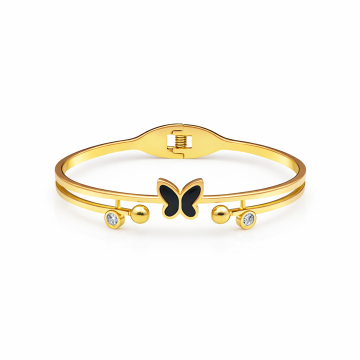 Elegant Butterfly Crystal Kada