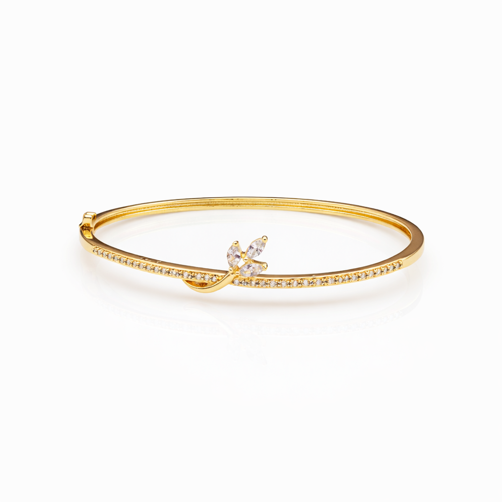 Flutter Butterfly Zircon Gold Kada