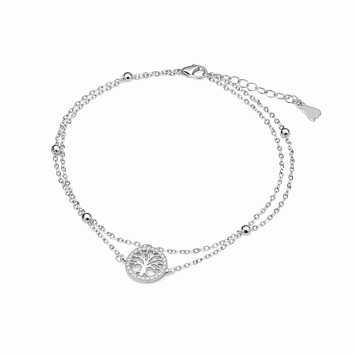 Celestial Tree of Life Silver Anklet