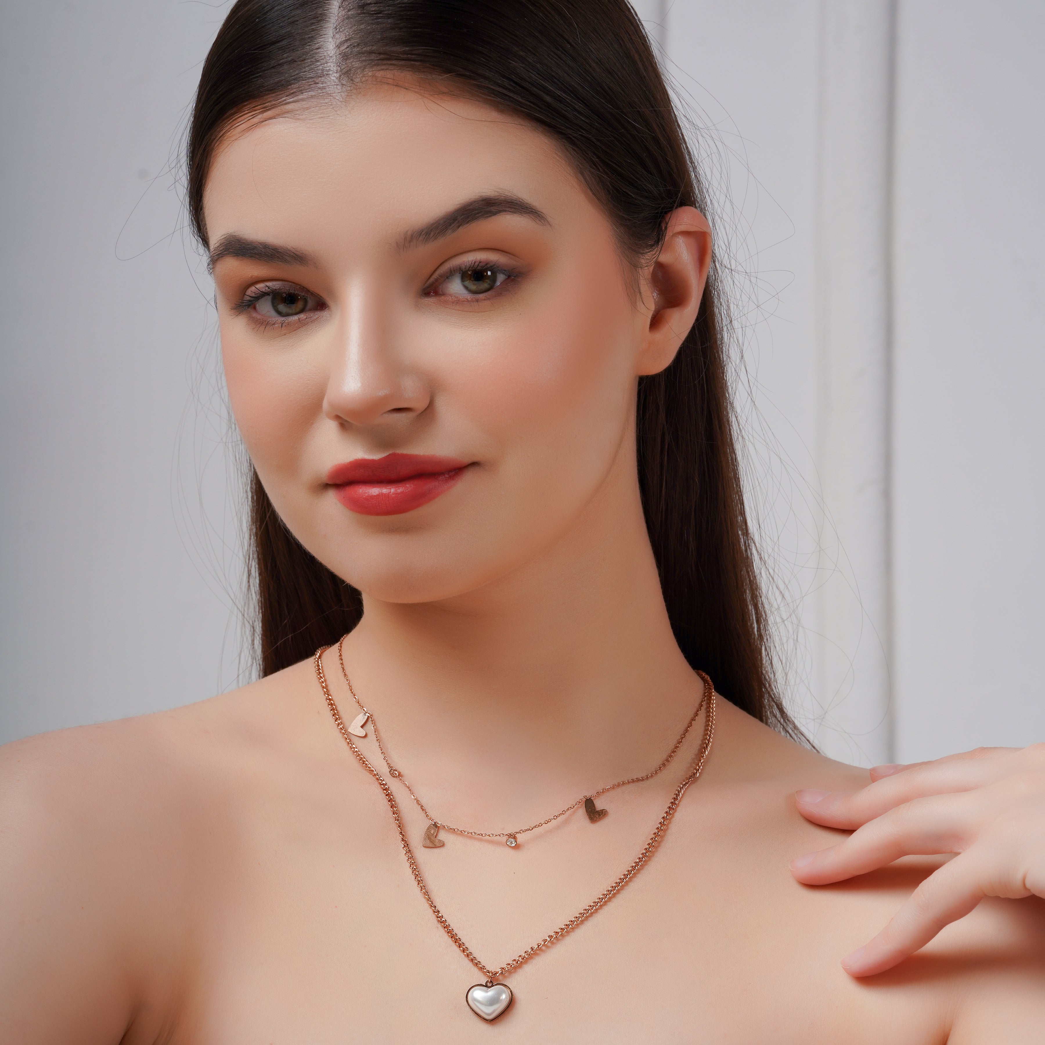 Hearts in Harmony Dual Layer Necklace