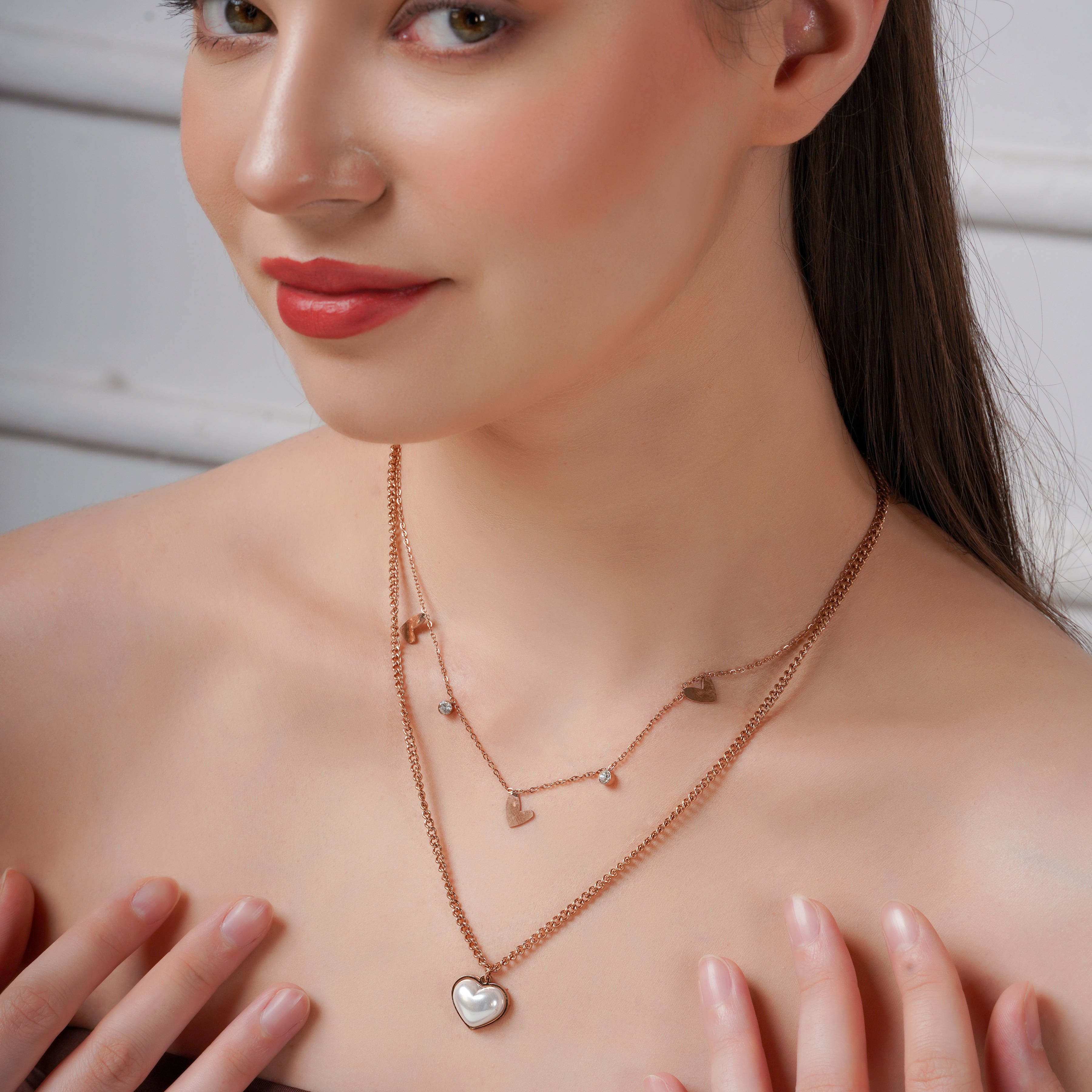 Hearts in Harmony Dual Layer Necklace