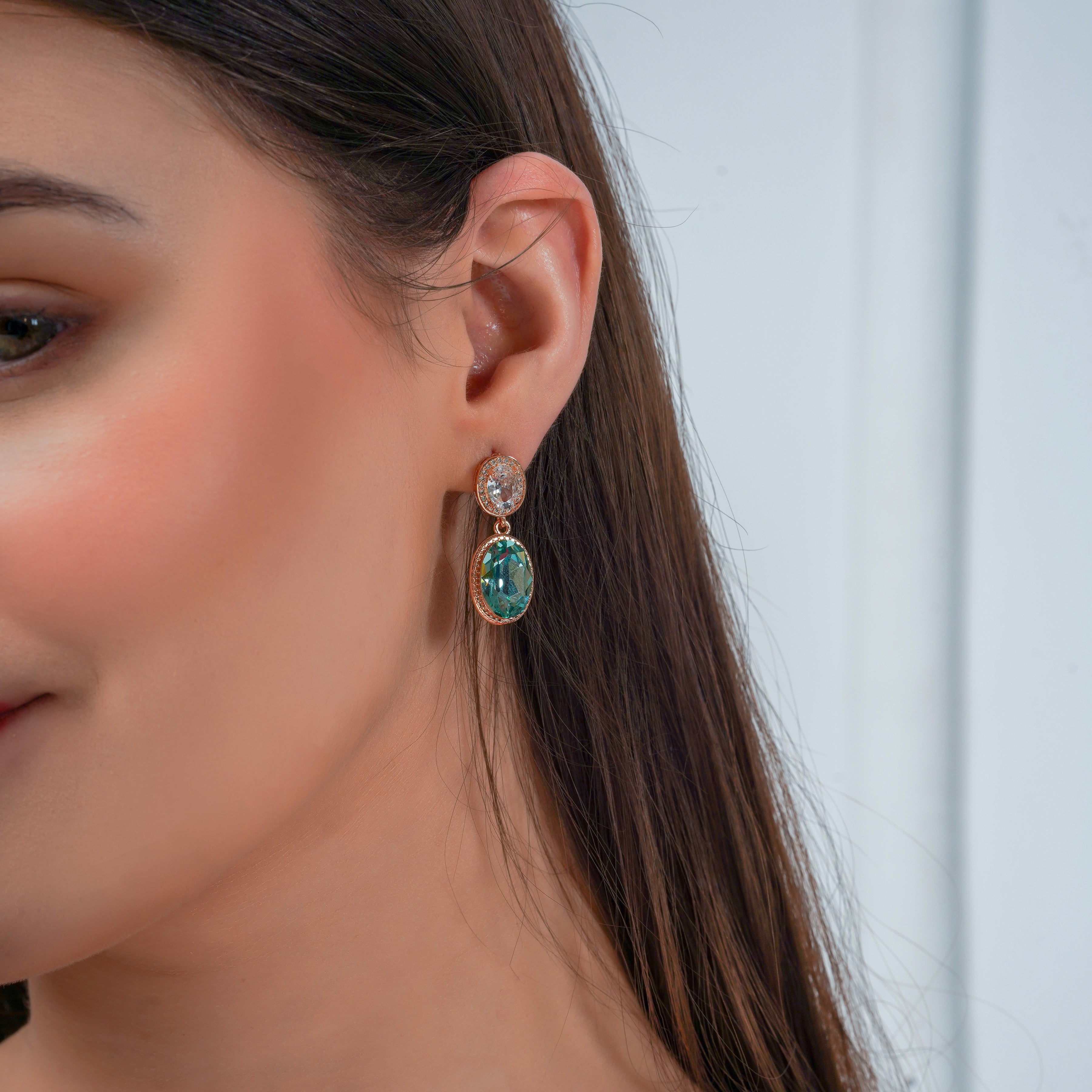 Veloura Emerald Glow Drop Earrings