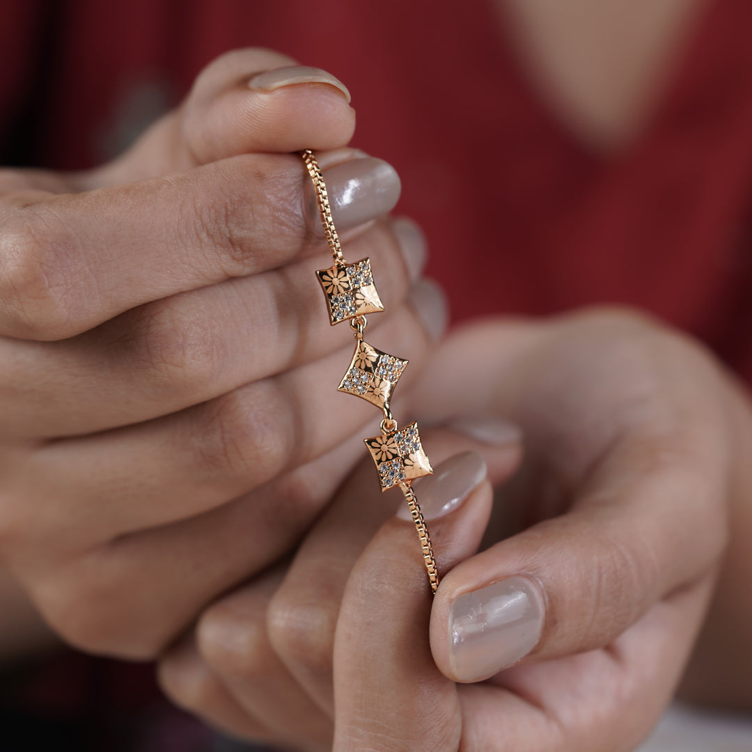 Royal CZ Slider Bracelet