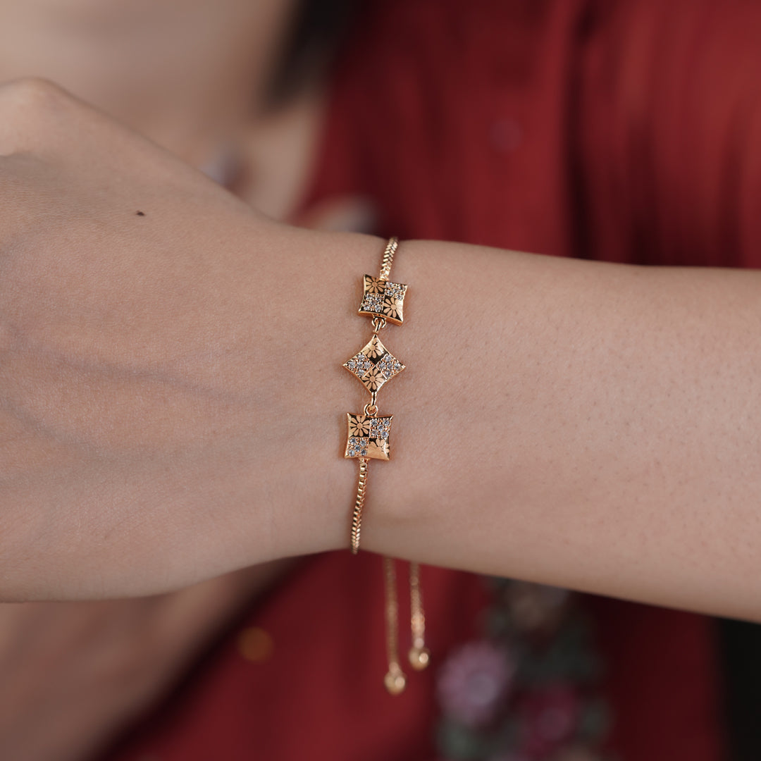 Royal CZ Slider Bracelet