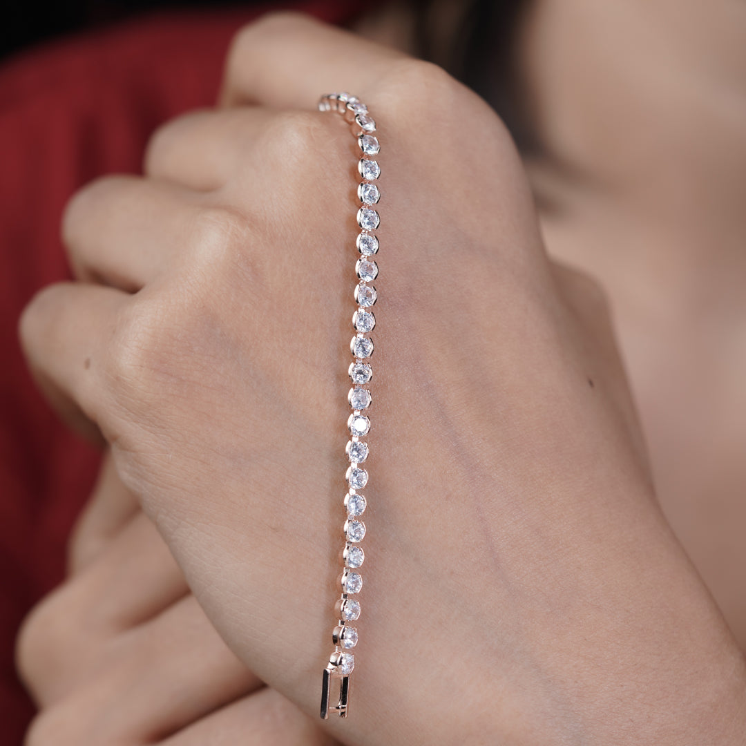 Radiant Line Crystal Bracelet