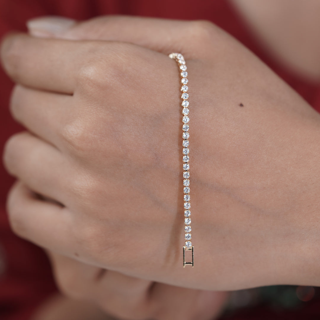 Radiant Line Crystal Bracelet