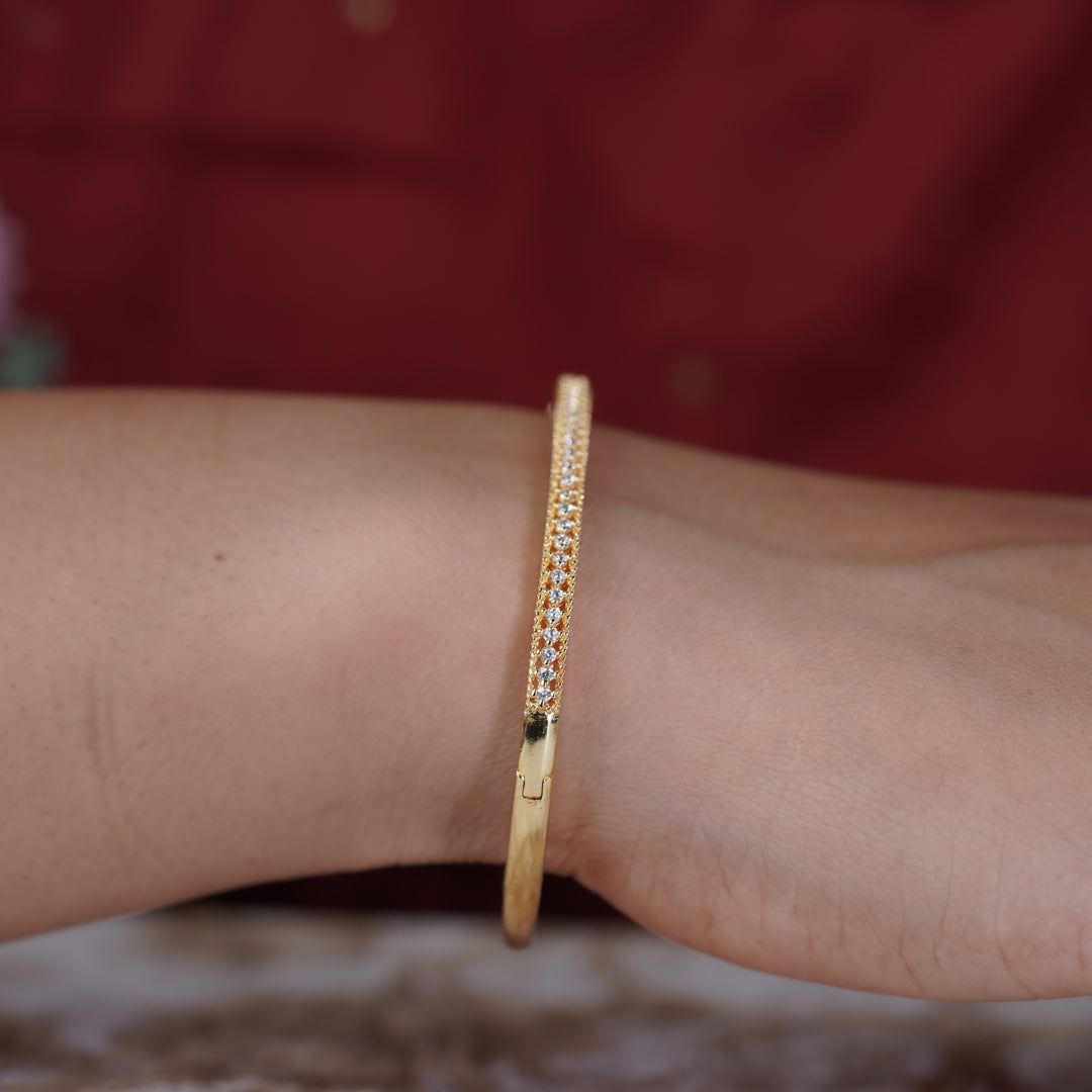 Grace Shine Diamond Gold Kada