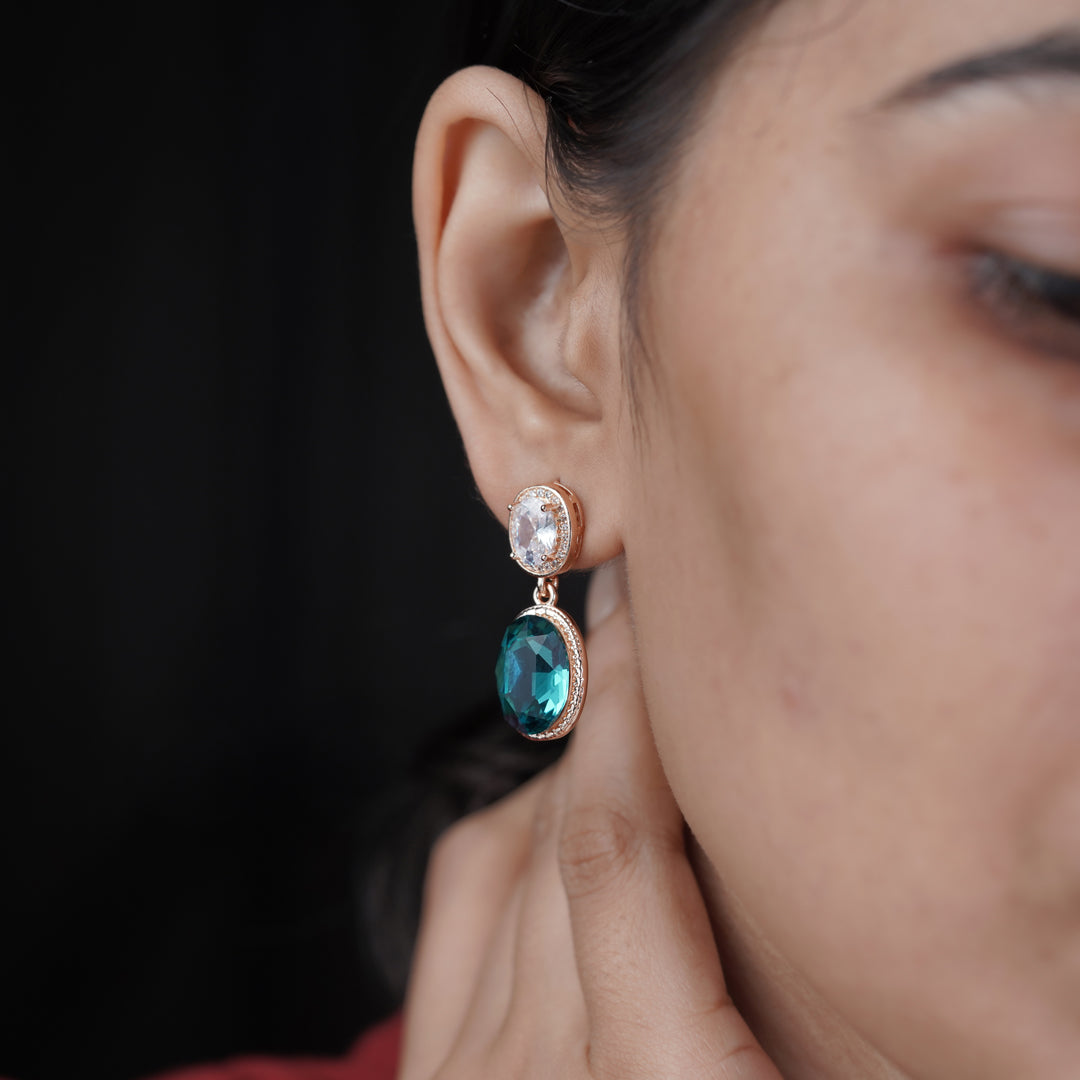 Prestige Double Stone Earrings