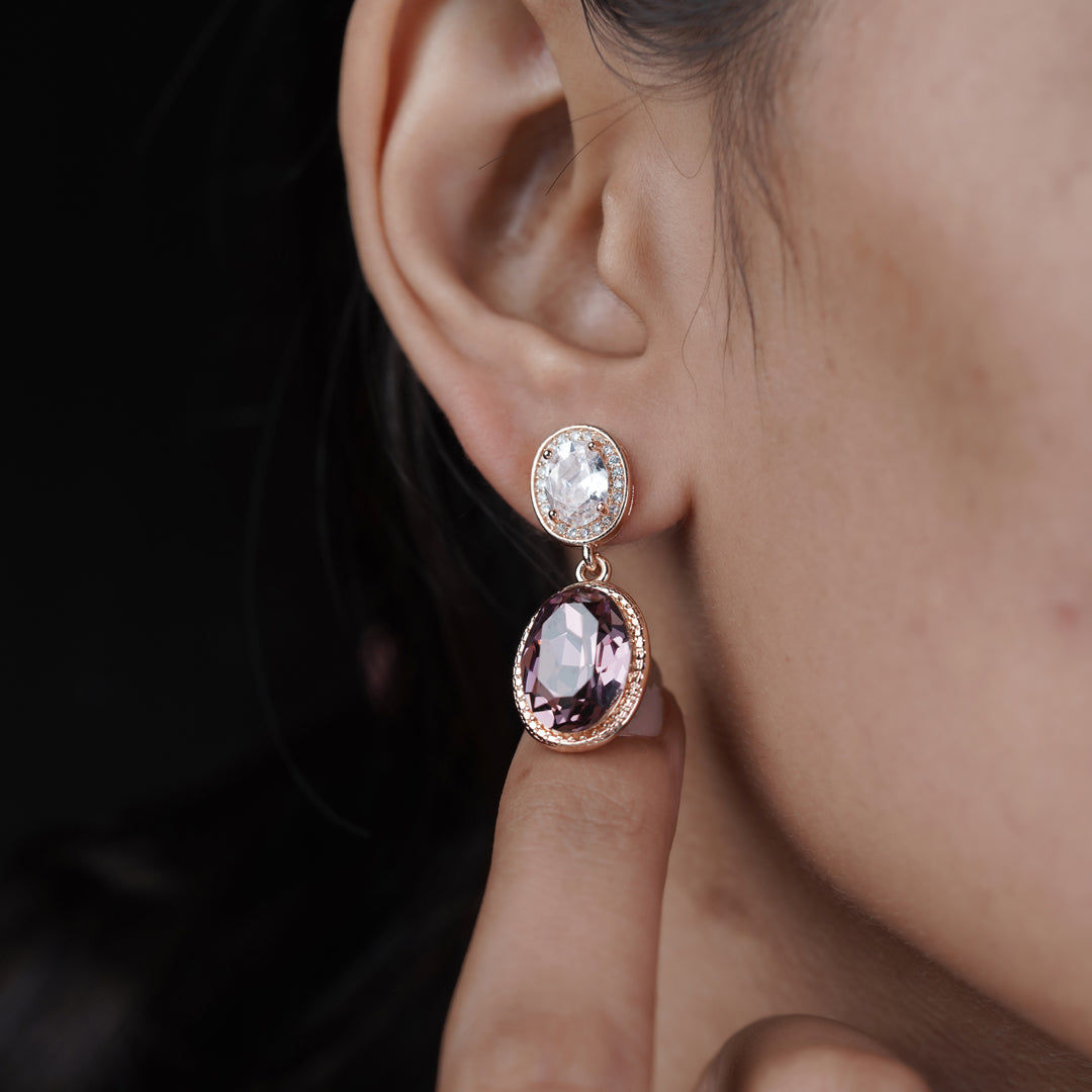 Prestige Double Stone Earrings