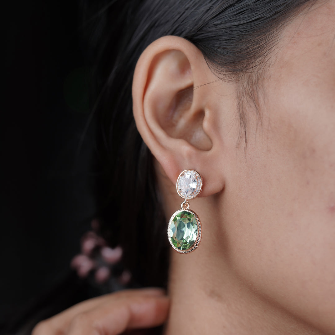 Prestige Double Stone Earrings