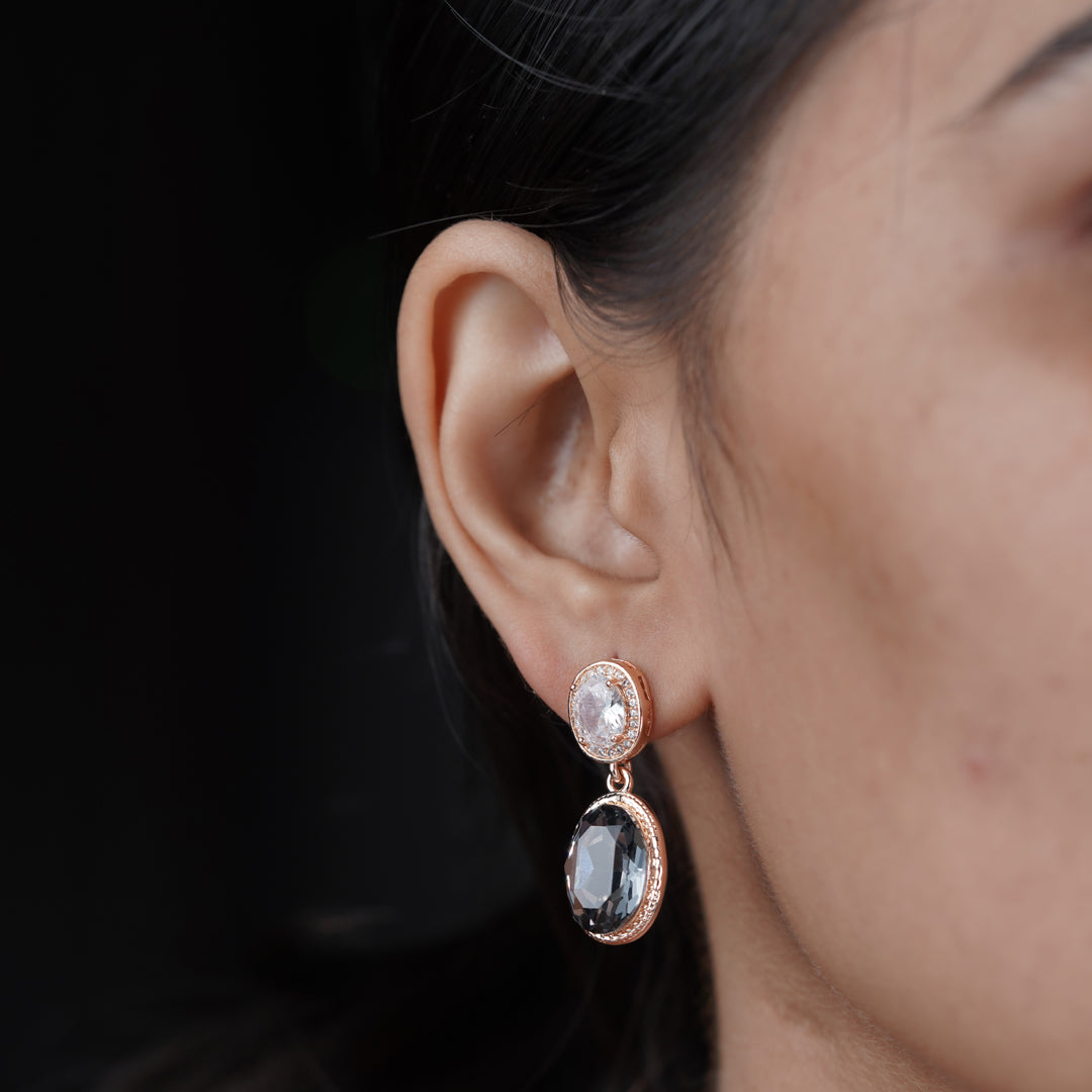 Prestige Double Stone Earrings