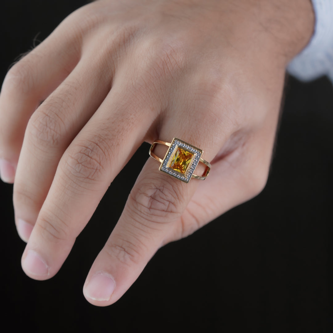 Elite Square Stone Ring