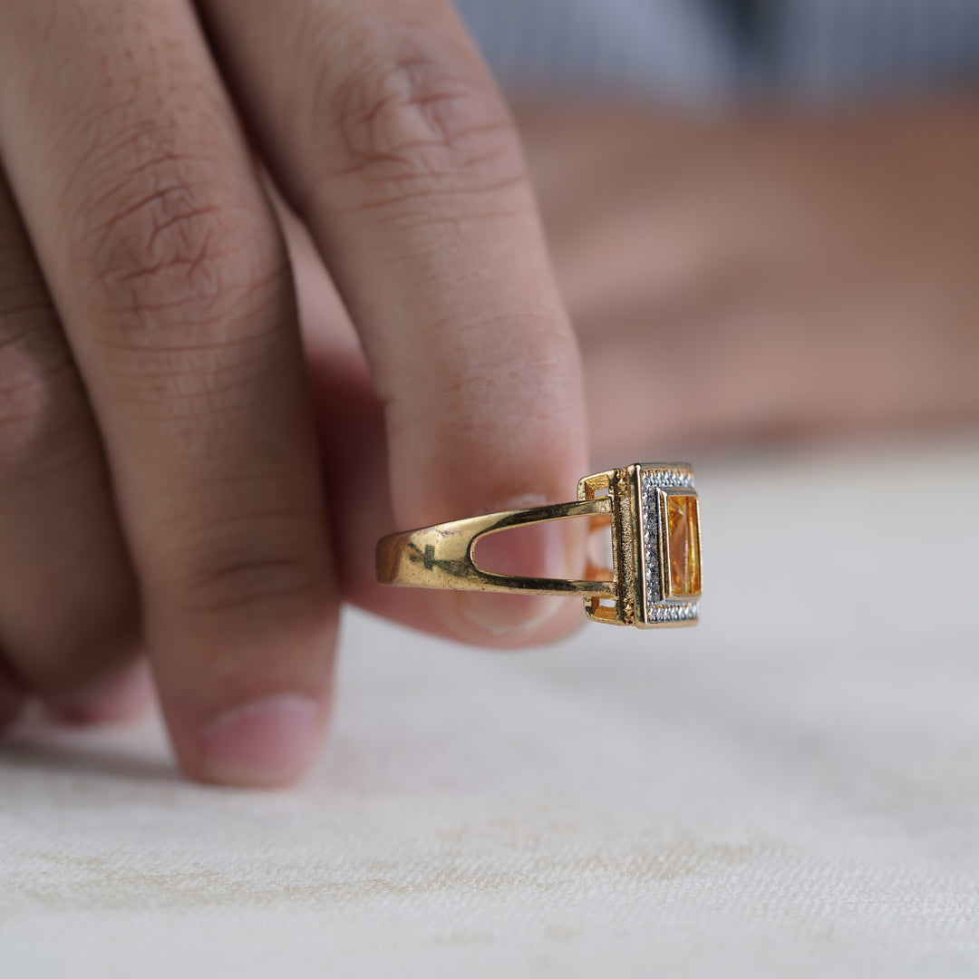 Elite Square Stone Ring