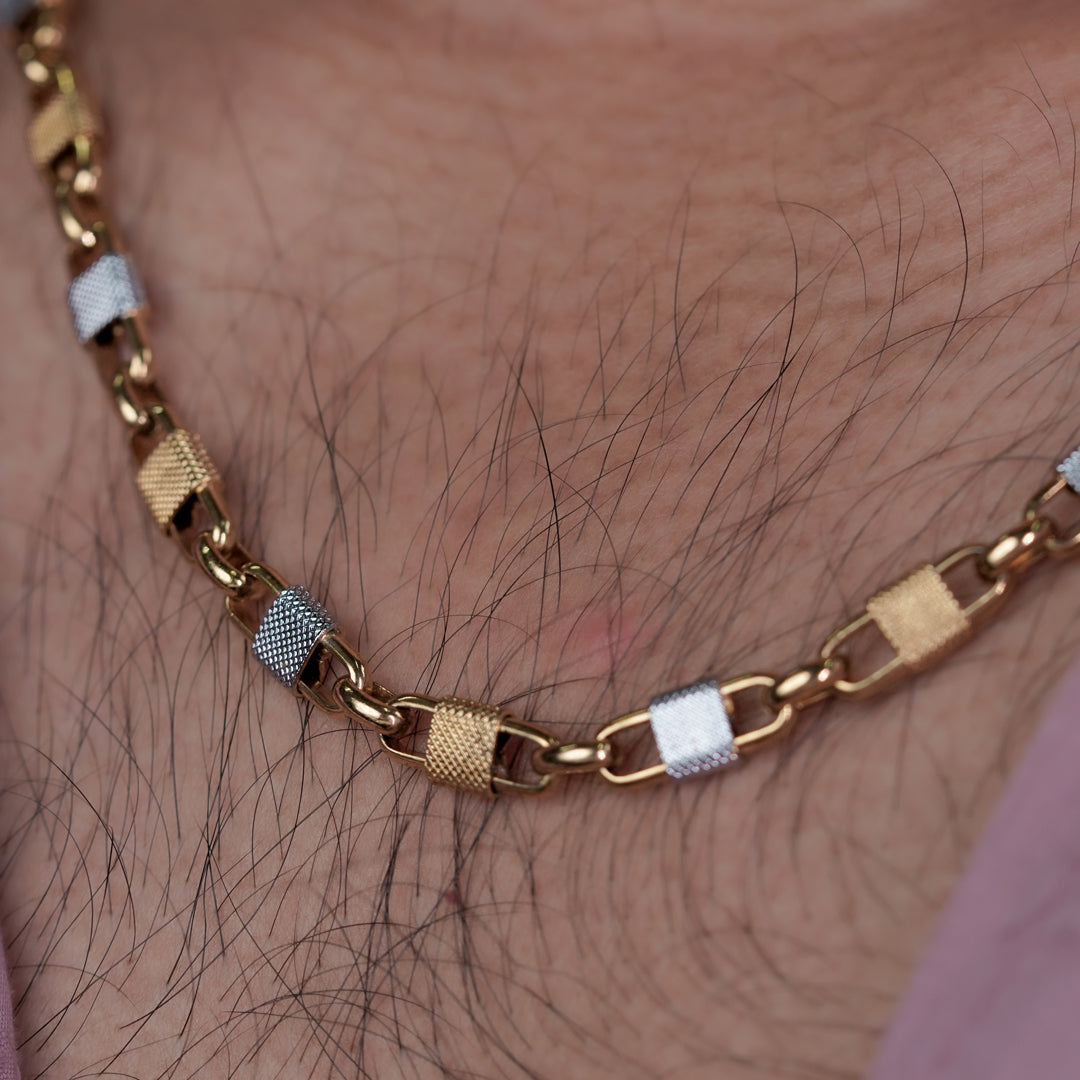 Crown Edition Gold Silver Chain