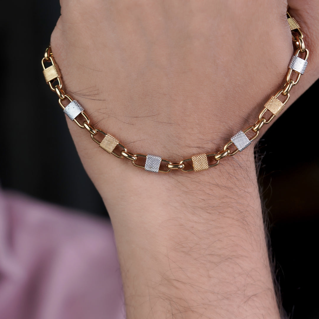 Crown Edition Gold Silver Chain