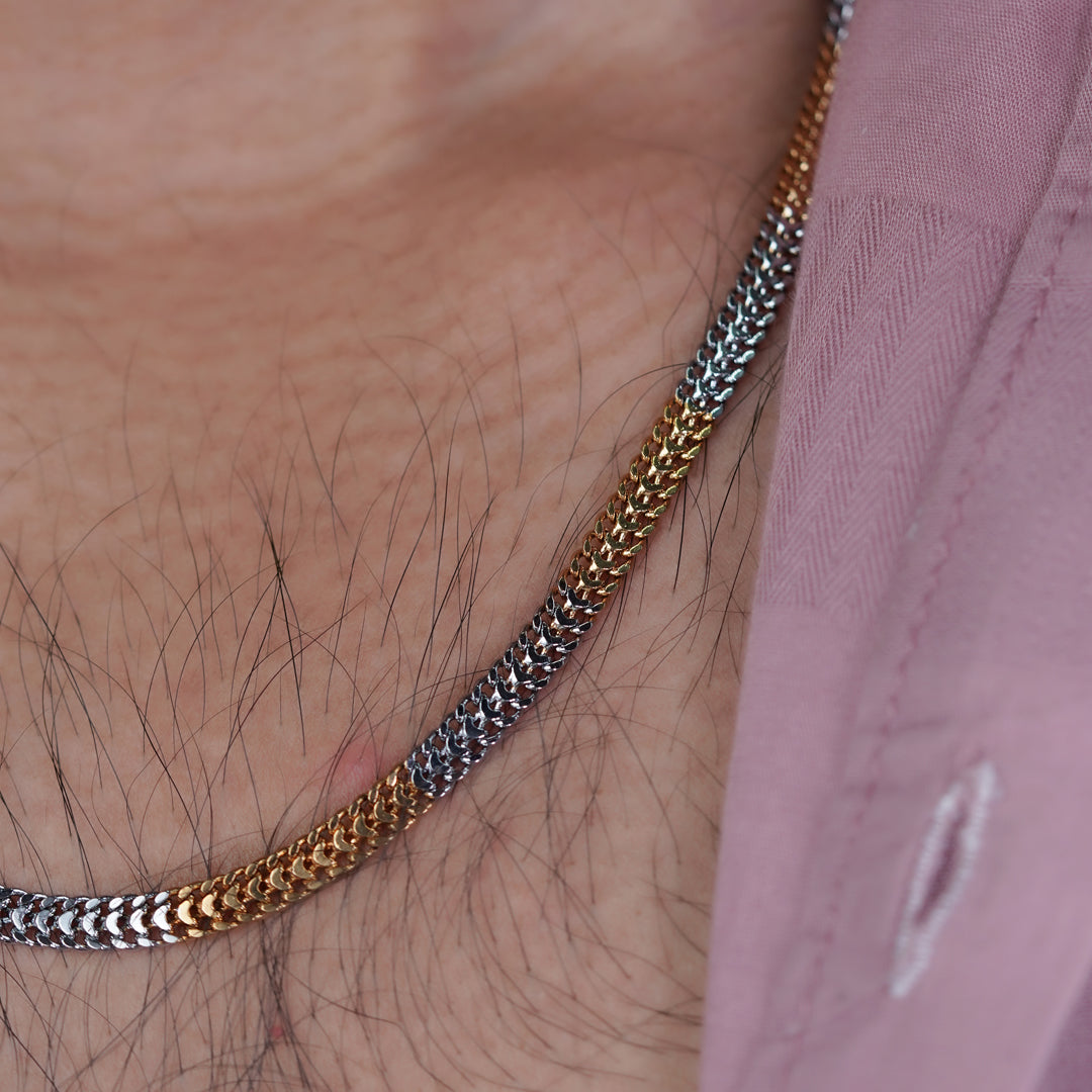 Luxpenny Elite Gold & Silver Cuban Chain