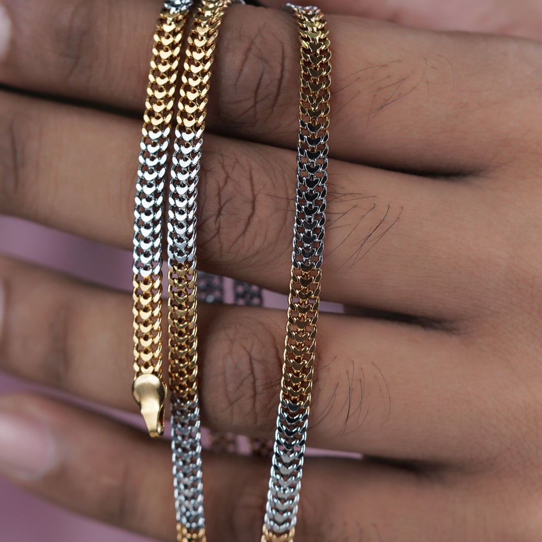 Luxpenny Elite Gold & Silver Cuban Chain