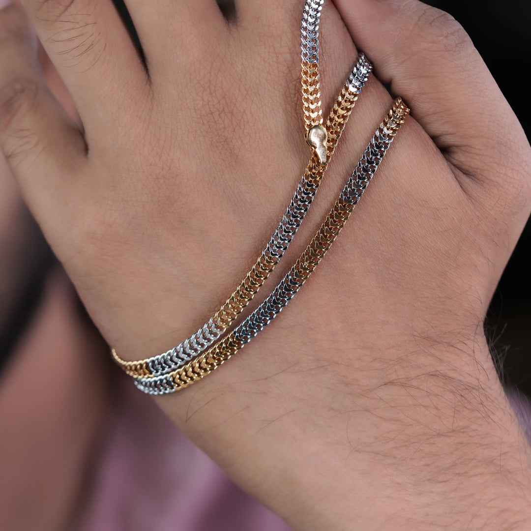 Luxpenny Elite Gold & Silver Cuban Chain