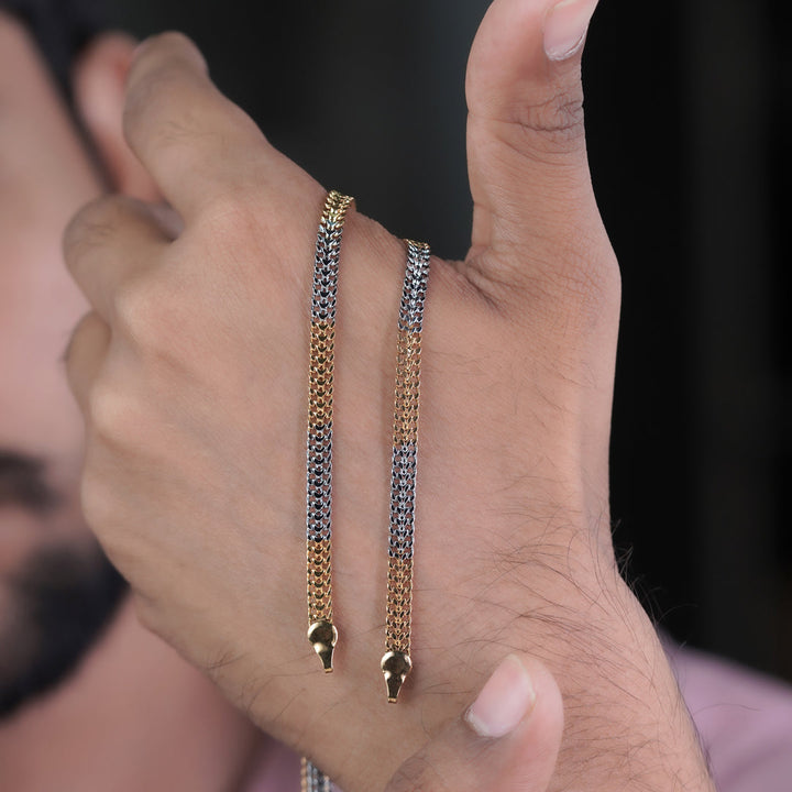Luxpenny Elite Gold & Silver Cuban Chain