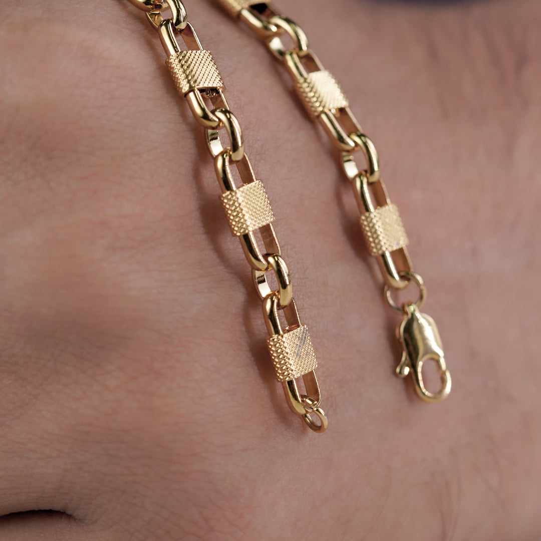 Royal Textured Link Gold Chain
