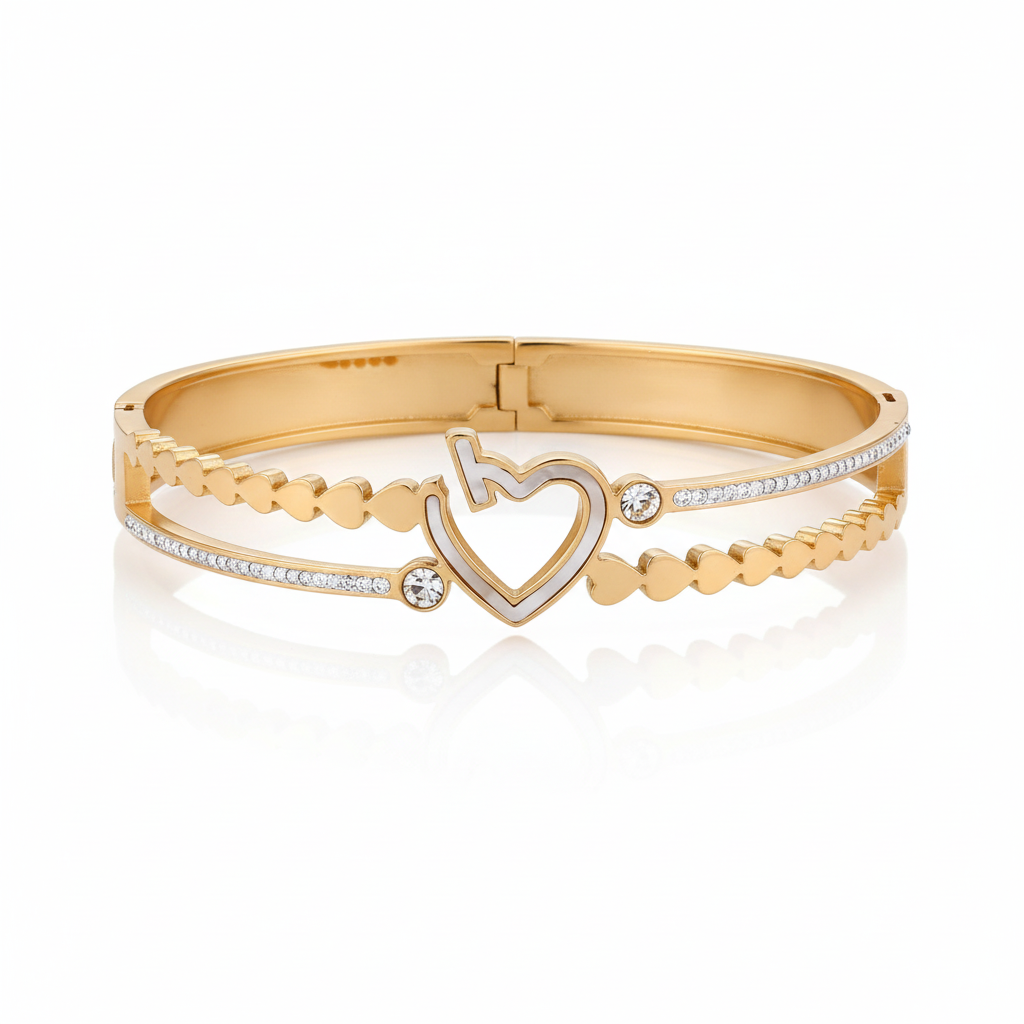 Love Heart Diamond Kada