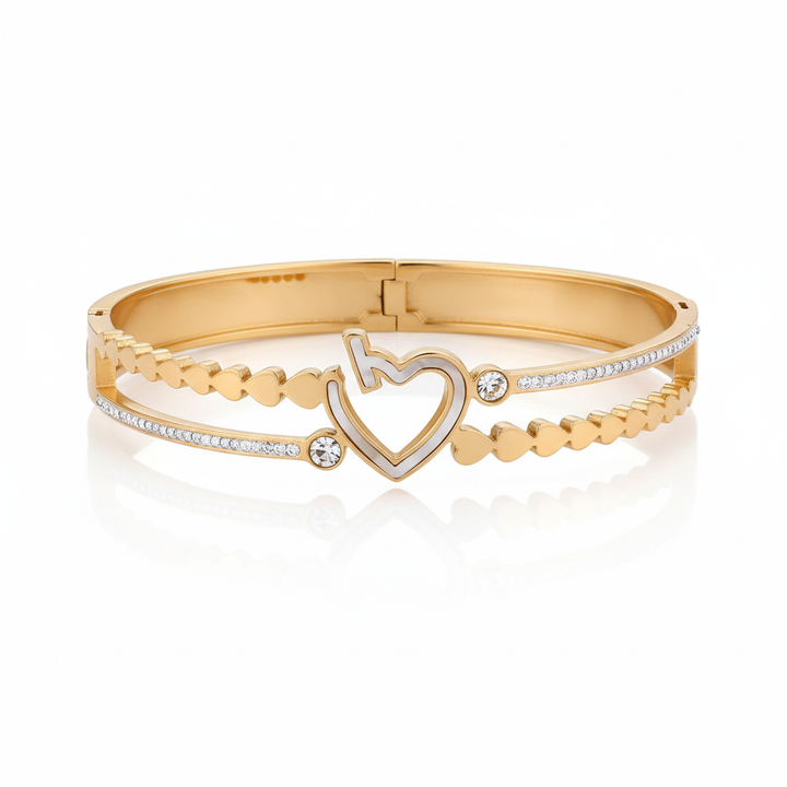 Love Heart Diamond Kada