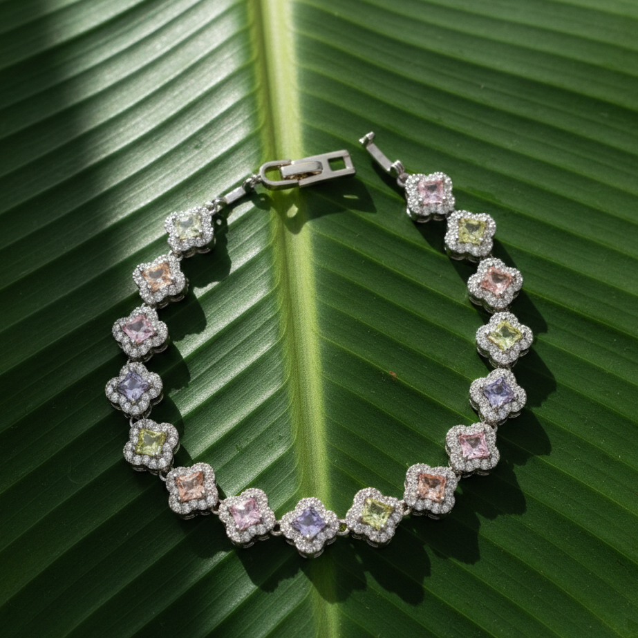 Luxe Petal Diamond Bracelet
