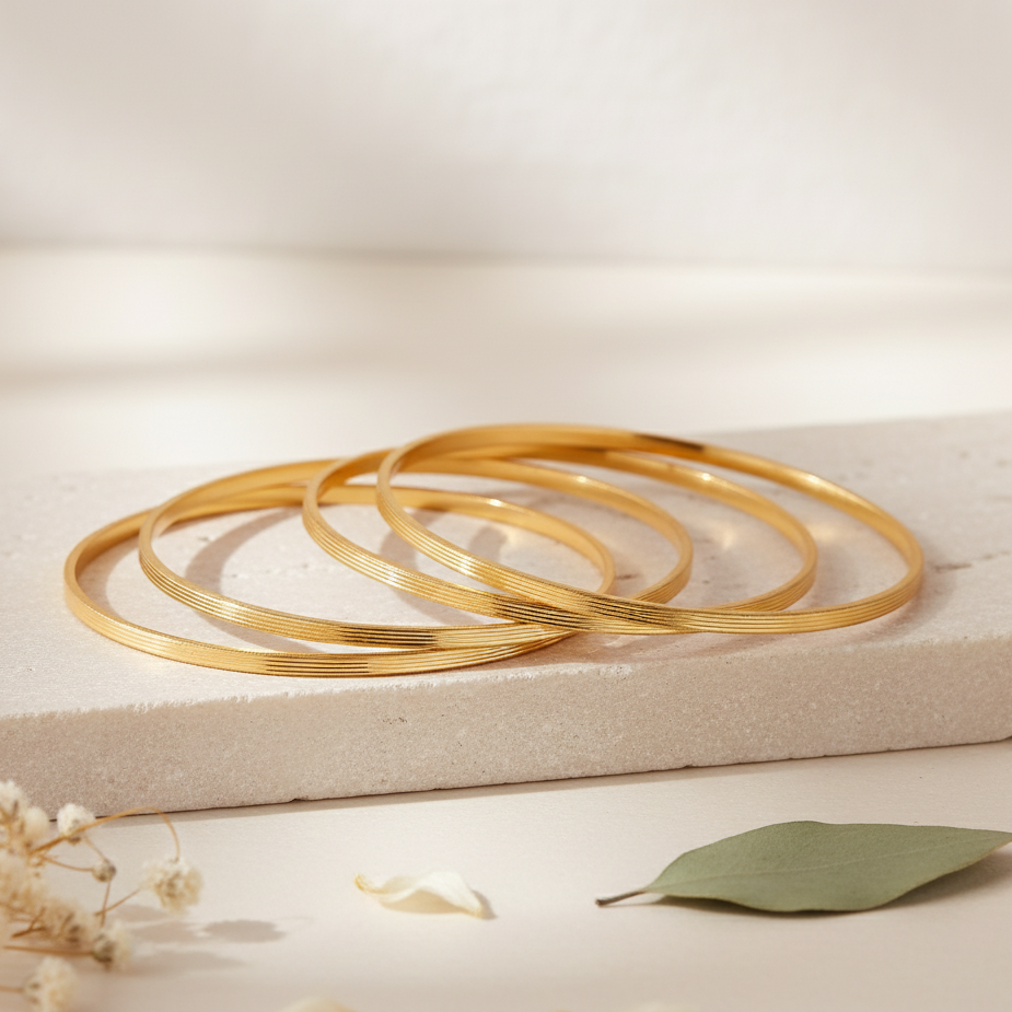 Classic Slim Gold Bangles