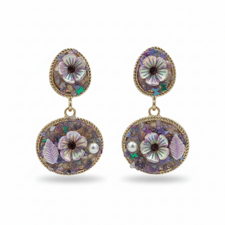 Lilac Luxe Dangles Earrings