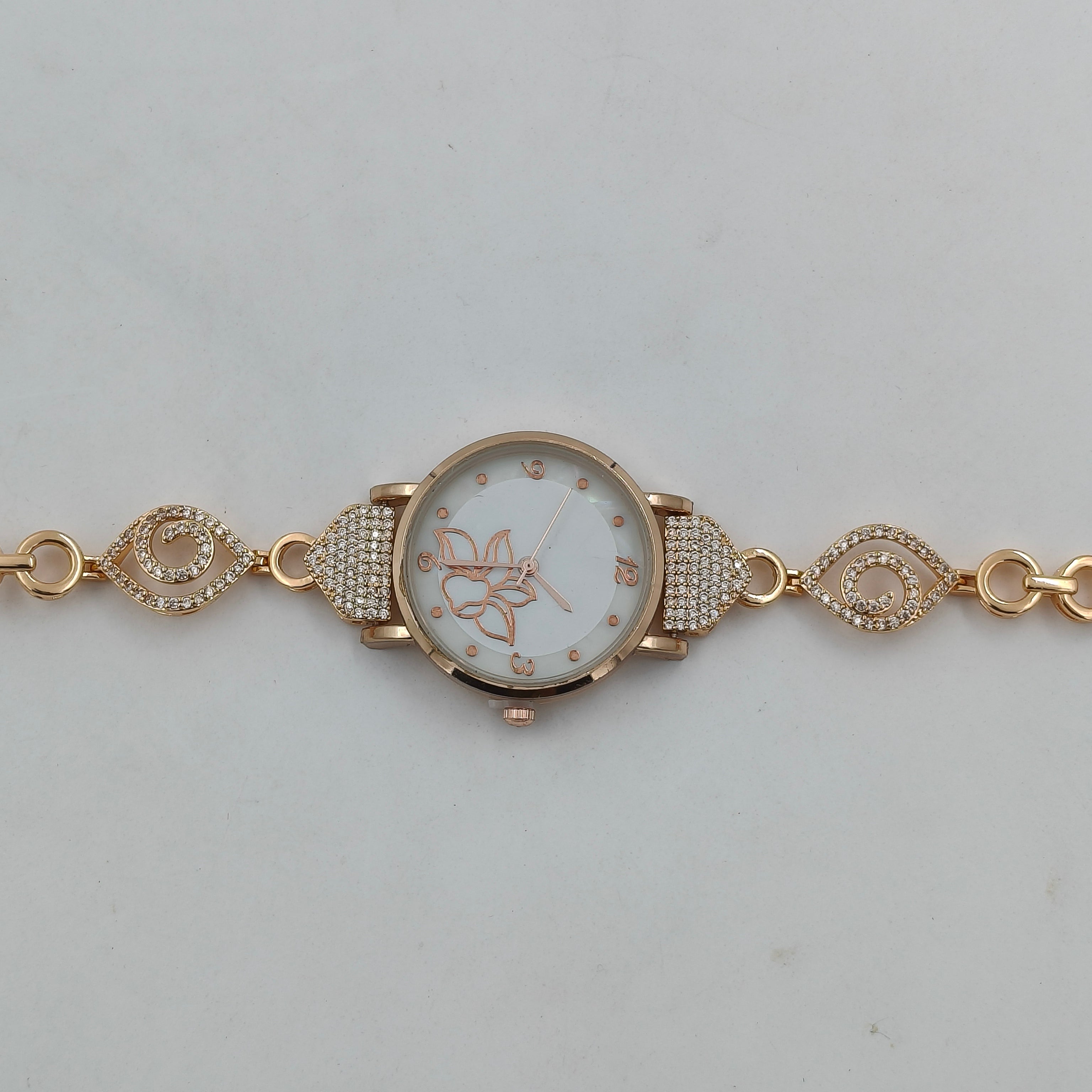 Ivory Luxe Crystal Watch