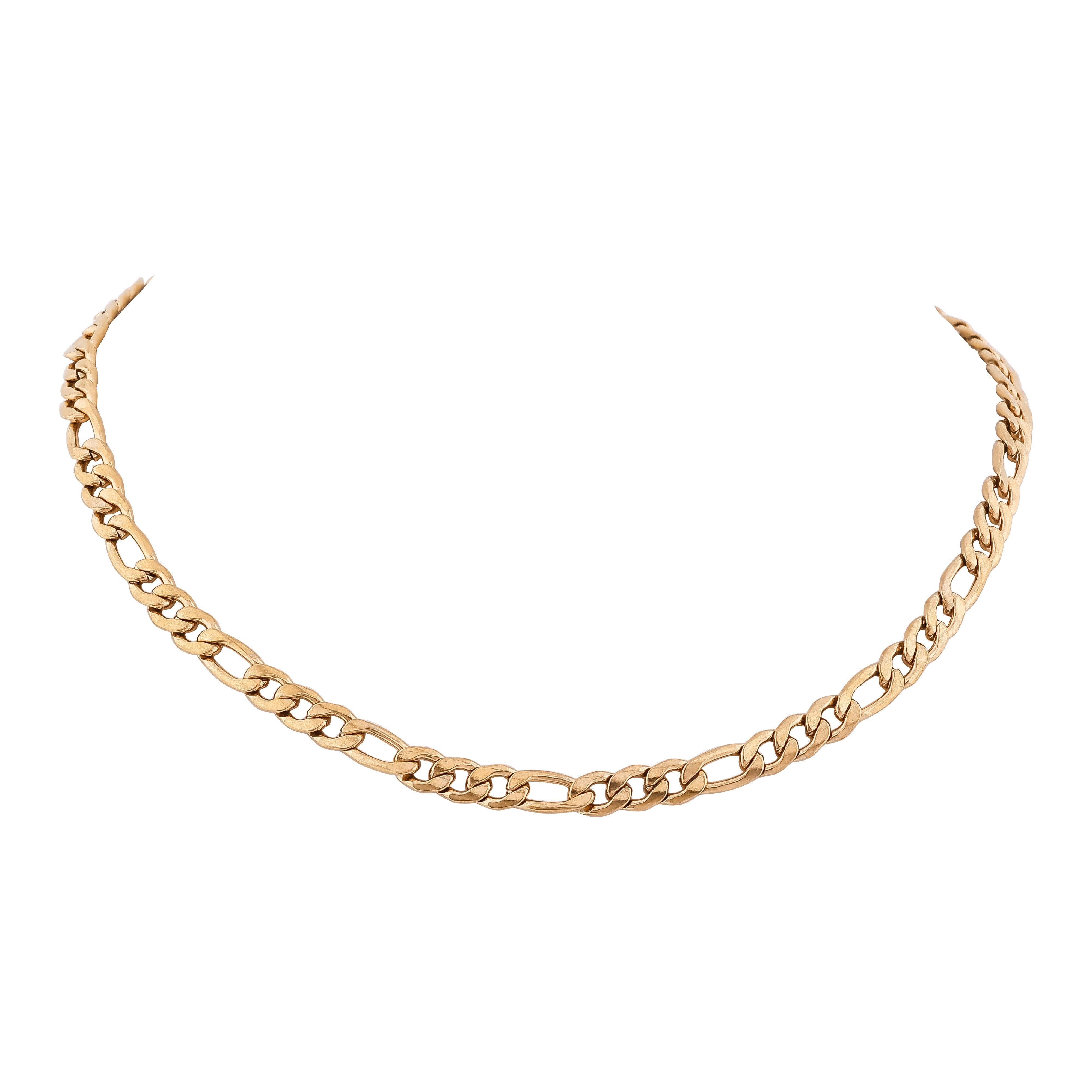 Elite Classic Figaro Gold Chain