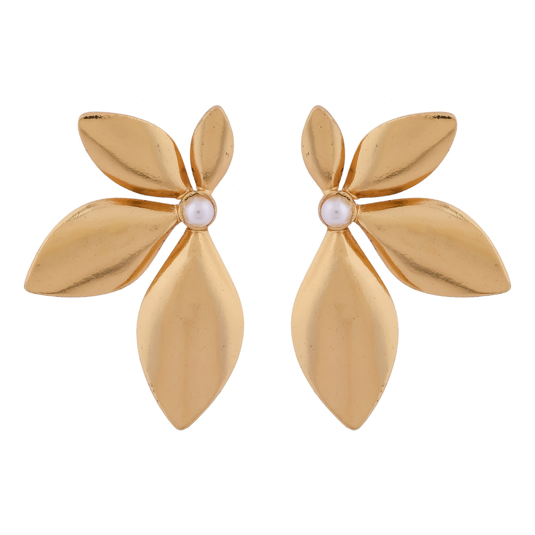 Gold Flower Earrings