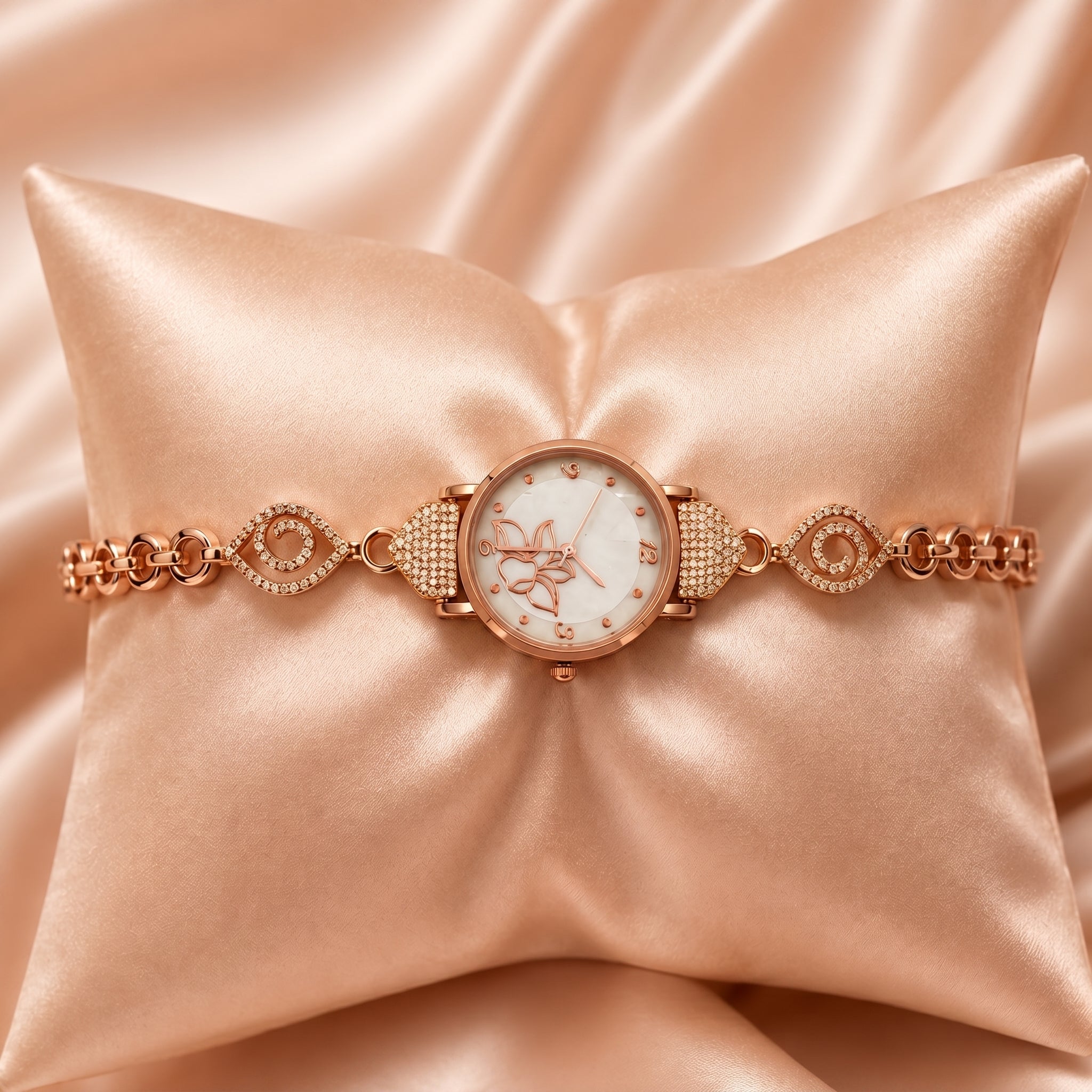 Ivory Luxe Crystal Watch