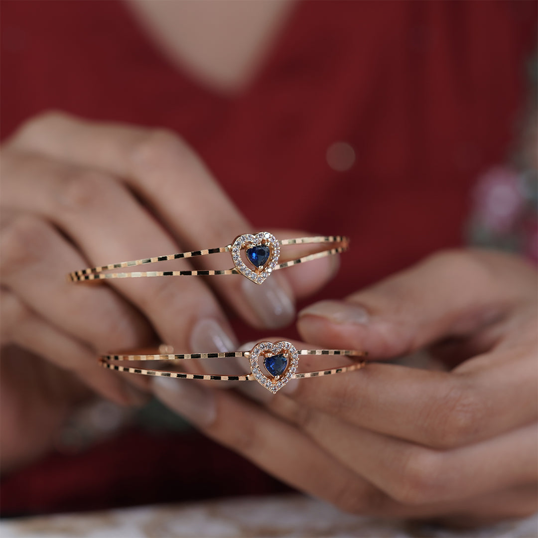 Clara Royal Heart Bangles