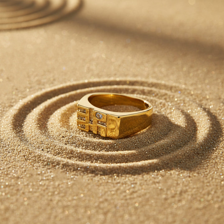 Elite Square Block Ring